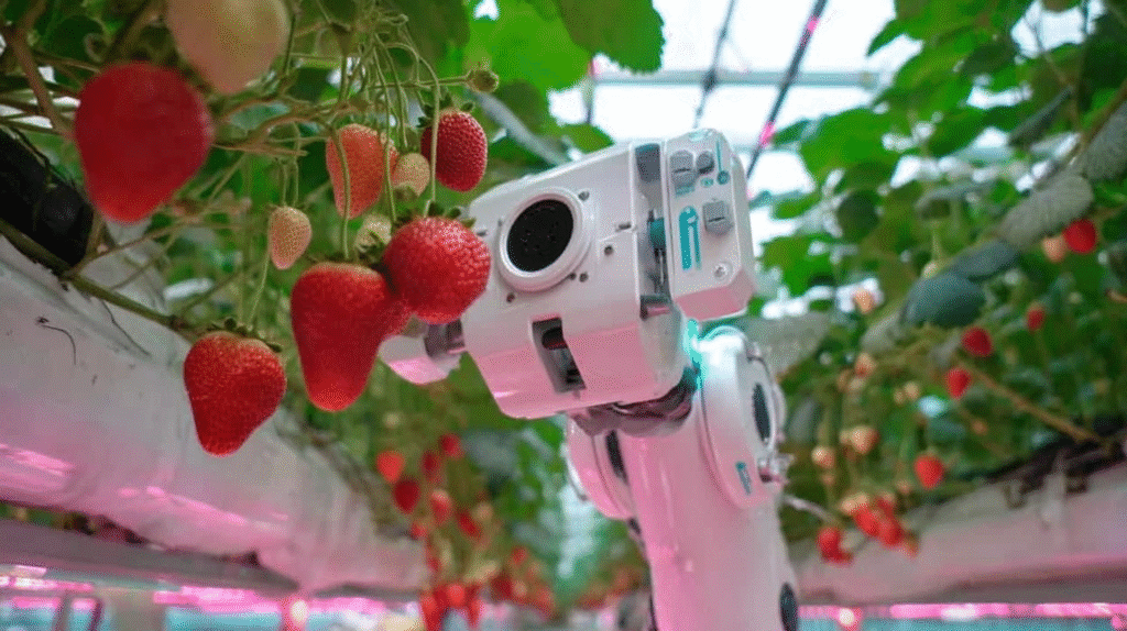 Strawberry picking robot
