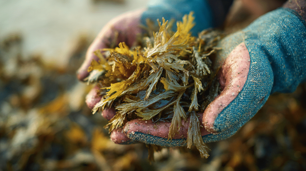 Seaweed as fertiliser